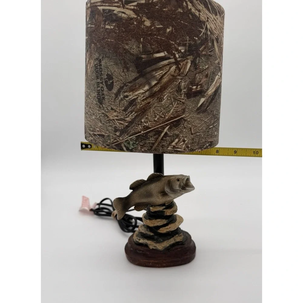 Mossy Oak Large Mouth Bass Table Lamp Camo 